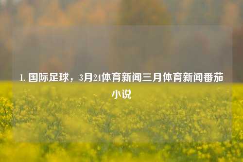 1. 国际足球，3月24体育新闻三月体育新闻番茄小说-第1张图片-体育新闻