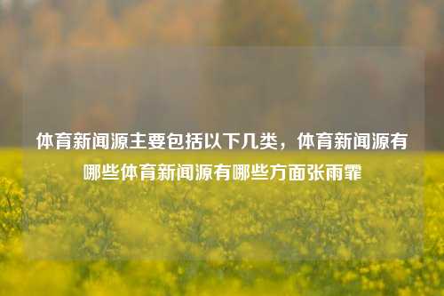 体育新闻源主要包括以下几类，体育新闻源有哪些体育新闻源有哪些方面张雨霏-第1张图片-体育新闻