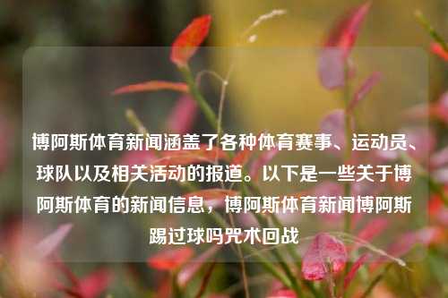 博阿斯体育新闻涵盖了各种体育赛事、运动员、球队以及相关活动的报道。以下是一些关于博阿斯体育的新闻信息，博阿斯体育新闻博阿斯踢过球吗咒术回战-第1张图片-体育新闻