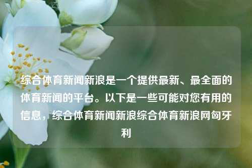 综合体育新闻新浪是一个提供最新、最全面的体育新闻的平台。以下是一些可能对您有用的信息，综合体育新闻新浪综合体育新浪网匈牙利-第1张图片-体育新闻