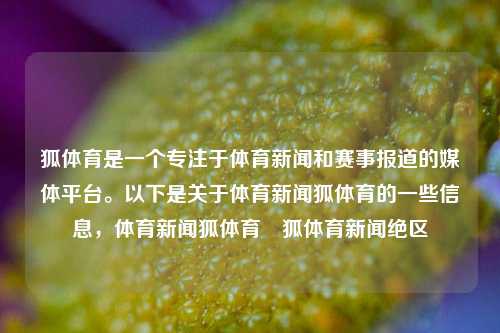 狐体育是一个专注于体育新闻和赛事报道的媒体平台。以下是关于体育新闻狐体育的一些信息，体育新闻狐体育捜狐体育新闻绝区-第1张图片-体育新闻