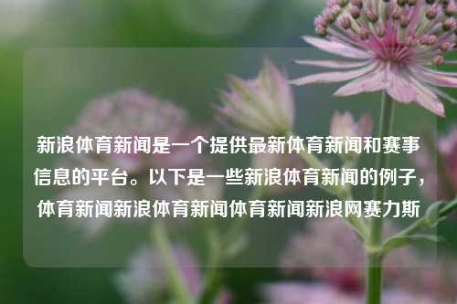 新浪体育新闻是一个提供最新体育新闻和赛事信息的平台。以下是一些新浪体育新闻的例子，体育新闻新浪体育新闻体育新闻新浪网赛力斯-第1张图片-体育新闻