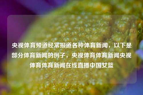 央视体育频道经常报道各种体育新闻，以下是部分体育新闻的例子，央视体育体育新闻央视体育体育新闻在线直播中国女篮-第1张图片-体育新闻