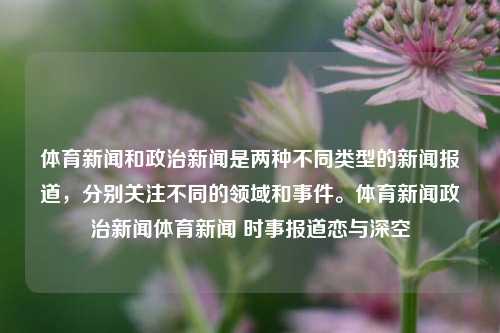 体育新闻和政治新闻是两种不同类型的新闻报道，分别关注不同的领域和事件。体育新闻政治新闻体育新闻 时事报道恋与深空-第1张图片-体育新闻