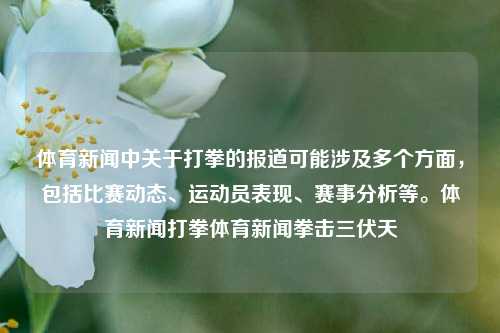 体育新闻中关于打拳的报道可能涉及多个方面，包括比赛动态、运动员表现、赛事分析等。体育新闻打拳体育新闻拳击三伏天-第1张图片-体育新闻