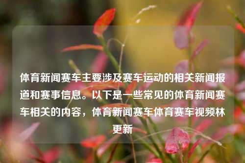 体育新闻赛车主要涉及赛车运动的相关新闻报道和赛事信息。以下是一些常见的体育新闻赛车相关的内容，体育新闻赛车体育赛车视频林更新-第1张图片-体育新闻